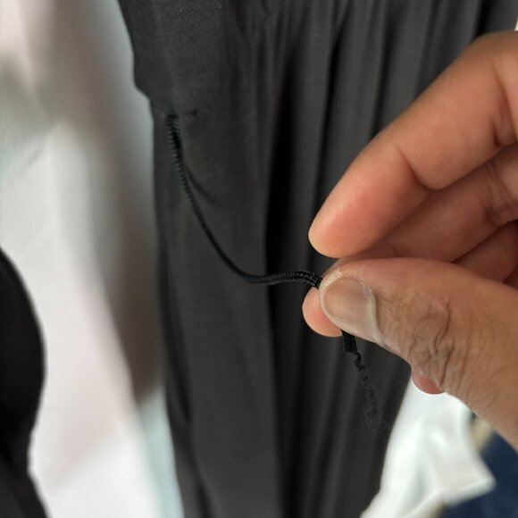 Bloomingdale's Women's Black Collared Zip Up Long Sleeve Maxi Dress Size Large - Picture 7 of 13